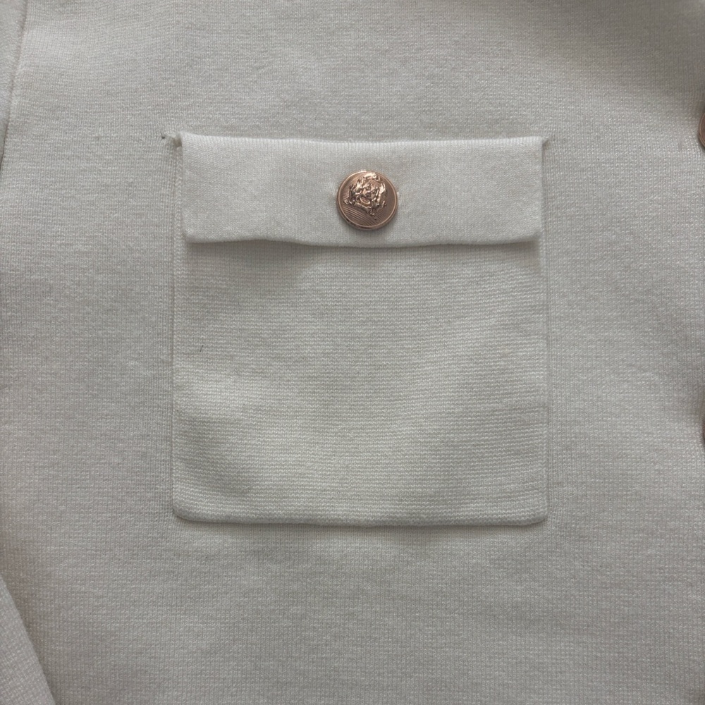 H&M Women's Cream Button-Up Jacket - Picture 3 of 6